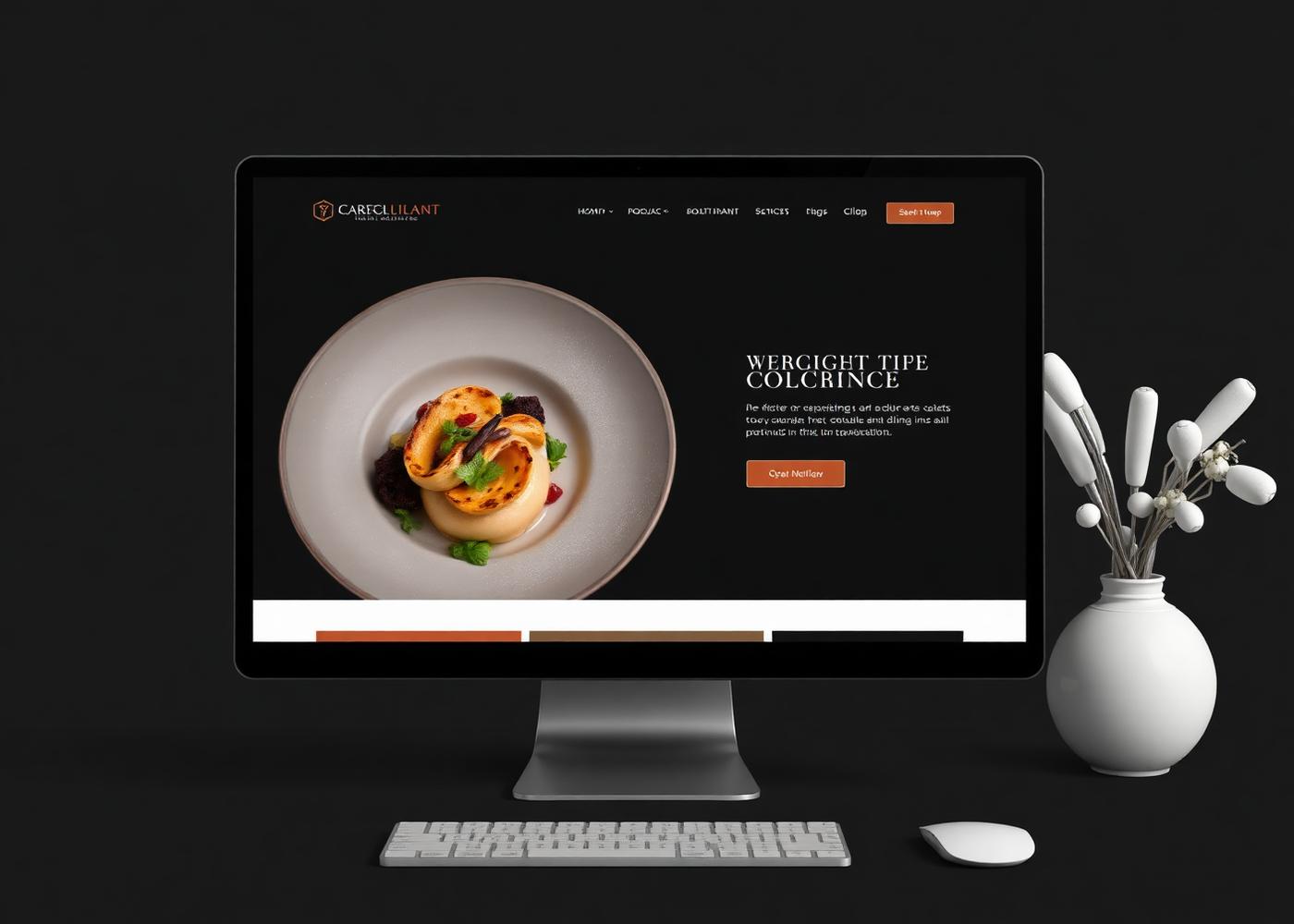 Modern Restaurant website design